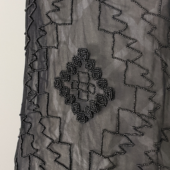 NWT True Religion sheer beaded tank top - Picture 2 of 6